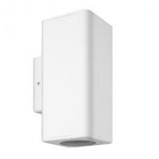 Φωτιστικό Τετράγωνο Διπλής Κατεύθυνσης 2xGU10 230V Πλαστικό IP54 Λευκό 3-07602100